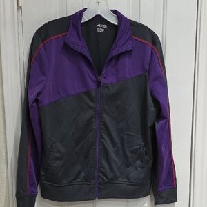 Bcg Purple and Gray Zip-Up Jacket Size L